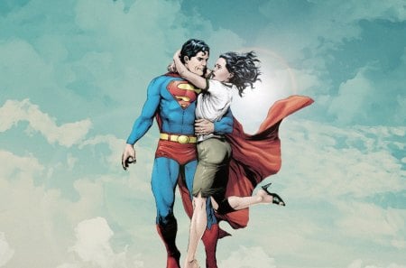 Superman and Lois - anime, entertainment, people, cartoon