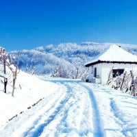 Winter in mountains