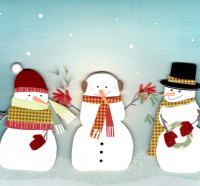 "  Three Wise Snowmen  "