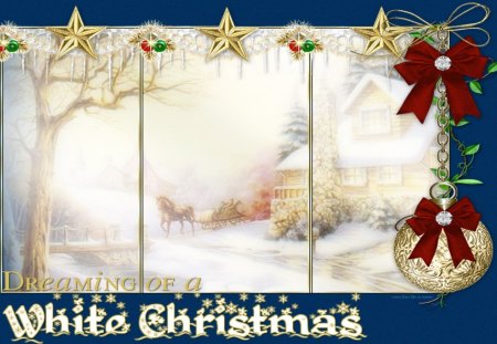 Christmas Window - christmas, white christmas, sleigh, window, snow, xmas, dreaming