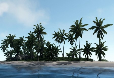 crysis - island, sea, paradise, green