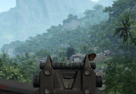 crysis - valley, mountain, trees, river