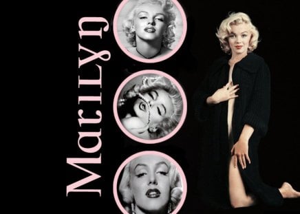 Marilyn Monroe on Black and Pink