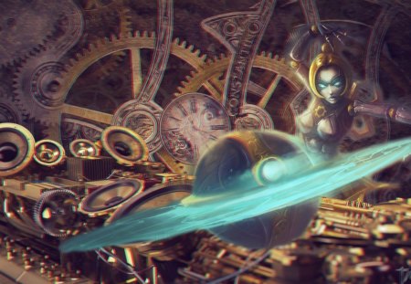 Oriana - metal, oriana, league, of, lol, 3d, league of legends, steampunk, moba, legends