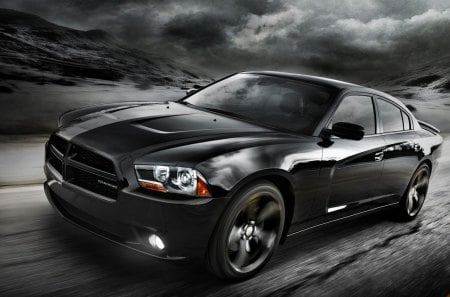 Dodge_Charger_2012 - black, charger, 2012, car, dodge