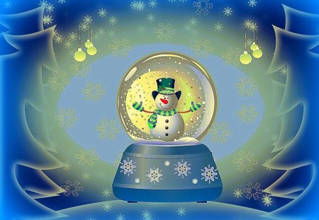 Mr Snowman - snow storm, snowflakes, let it snow, make a snowman