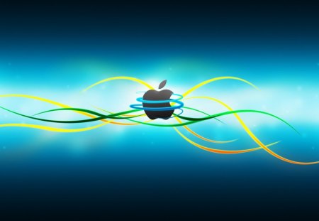 Apple kmi - manzana, apple, logo, wall