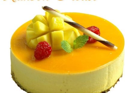 mango cheese cake - cake, cheesecake, dessert, mango, cheese