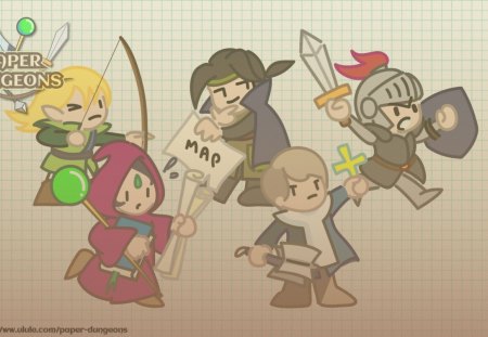 Heroes Group - paper dungeons, rogue, rpg, anime, puzzle