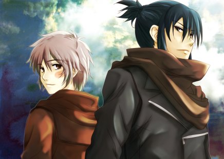 Nezumi and Shion - rat, anime, love, yaoi, shounen-ai, cute, no6, shion, couple, no 6, nezumi