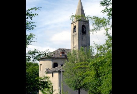 Brosso Story - campanile, chiesa, di brosso, 1