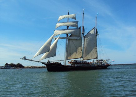 Old sailing ship 02 - boats, sailing, germany, ship