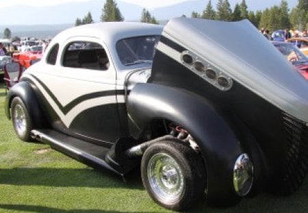 1937 Nash - black, Nash Car, cars, grey, tires, photography