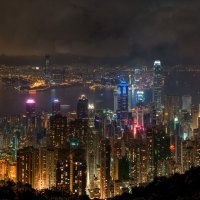 Hong Kong, China, skyscrapers