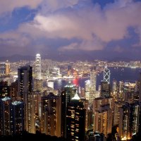 Hong Kong, China, skyscrapers