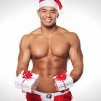 Sexy Christmas Young Man