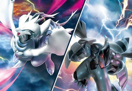 Download Detailed Zekrom And Reshiram Artwork Wallpaper