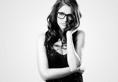 Susan Coffey - coffey, susan, redhead, pretty, glass, bw