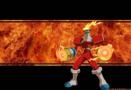 Torchman Fireman - torchman, fireman, megaman, robot