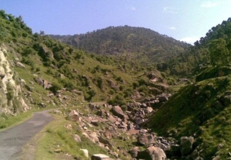 Road To Valley - village, gadoon, nature, beautiful, road, weather, valley