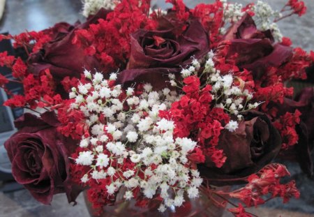 Bouquet of red roses - white, roses, photography, red, flowers