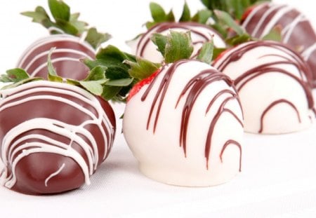 Chocolate and strawberries