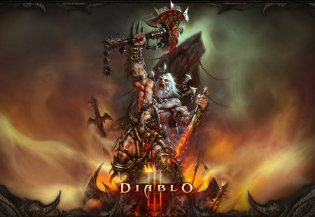 Diablo 3 barbarian - lord of destruction, game, battle, warrior, blizzard, barbarian, pc, diablo 3