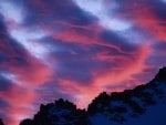 lenticular clouds over sierra nevada mountains