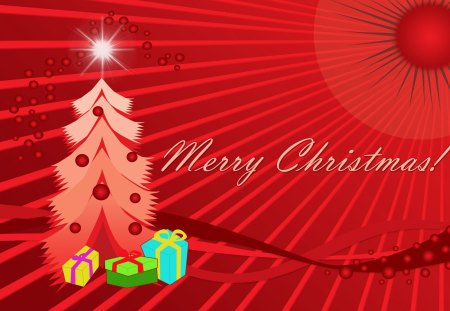 Merry Christmas To All!!! - holidays, tree, presents, christmas, art