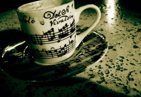 Musician coffee :) - music, entertainment, notes, coffee