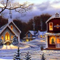 Winter village