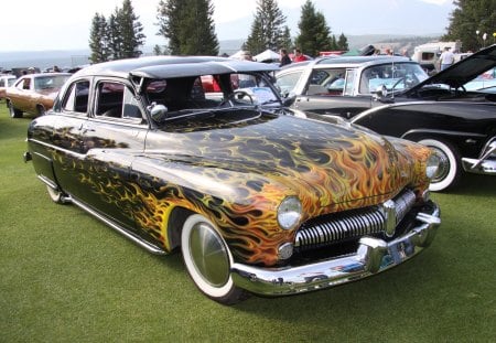 1949 Mercury Monarch Made in Canada  - white, nickel, photography, design, tires, orange, ford, black