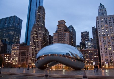 Chicago - usa, city, skyscraper, chicago