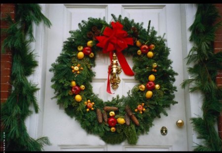 Christmas Festoon - festoon, wreath, garland, christmas