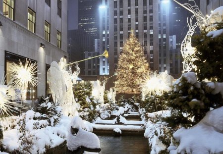 Rockefeller Center in December, New York - rockefeller, center, york, new, december