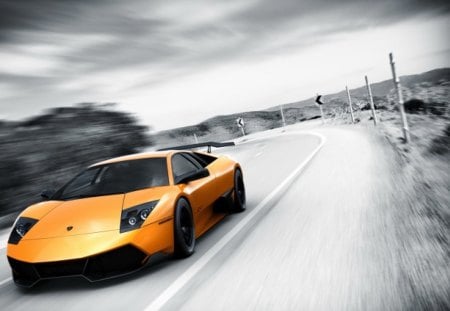 lamborghini murcielago, road - car, road, lamborghini, murcielago