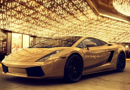 lamborghini, gold, las vegas - vegas, lamborghini, car, gold