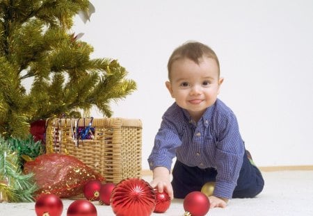 Baby christmas - lovely baby, other, abstract, pretty, baby, beautysweet, beautiful, boy, colors, color