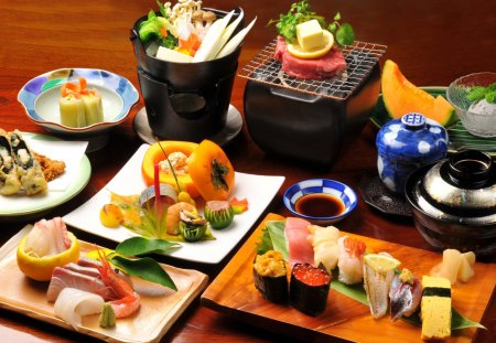 Japanese Food - yummy, dishes, fruits, photography, japanese, sushi, abstract, beautiful, food