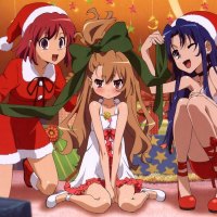 anime celebrate Christmas