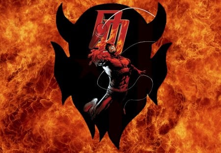 Daredevil - fire, marvel, devil, daredevil, dd