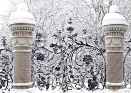 Photographer Andrey Kusnetsov - winter, places, landscape, snow, fence, architecture, gates