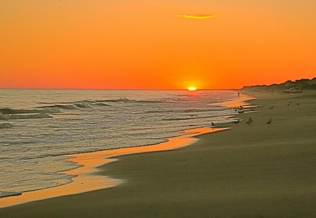 Sunset Beach - picture, beach, sunset, beautiful