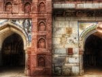 two archways in india hdr