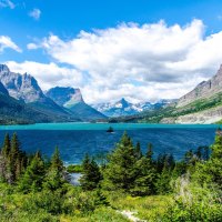 Saint Mary's Lake, Wild Goose Island, Montana