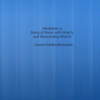 spiritual Quote by Swami Sukhbodhana on meditation