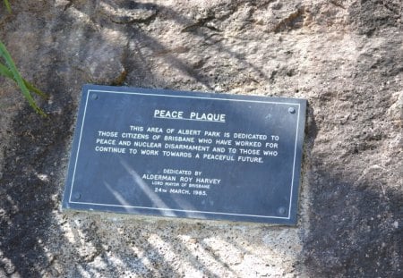 Peace - brisbane, sign, peace, parks, photography