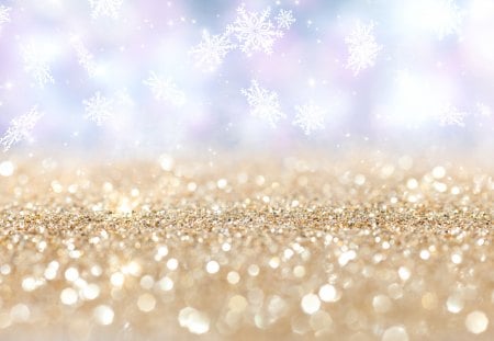 Magic - bokeh, winter, magic, snowflakes