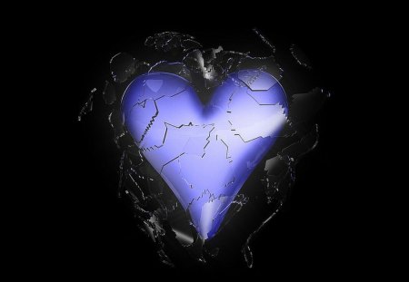 Broken Heart - wallpaper, broken, cool, heart