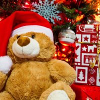 Christmas teddy bear